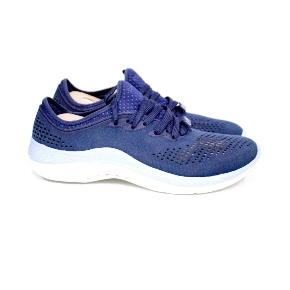 Crocs | LiteRide 360 Pacer Lace Up Sneaker Walking Shoe Navy Blue Mens 12